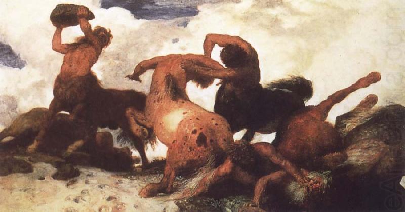 Arnold Bocklin Centaur Fight china oil painting image